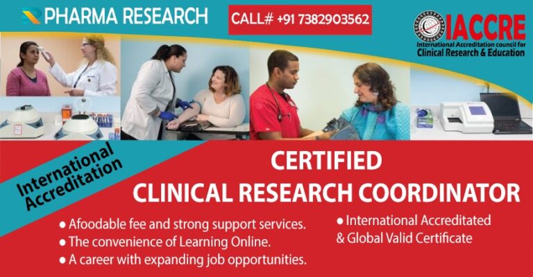 clinical research coordinator course online