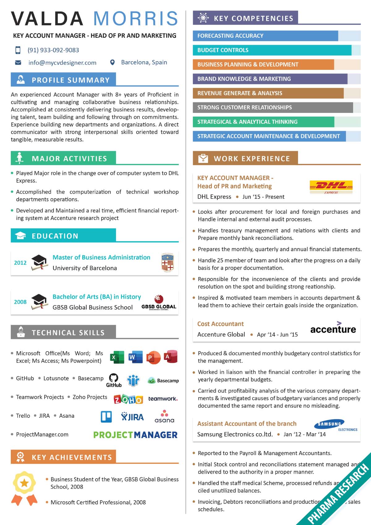 Accenture Infographic Resume